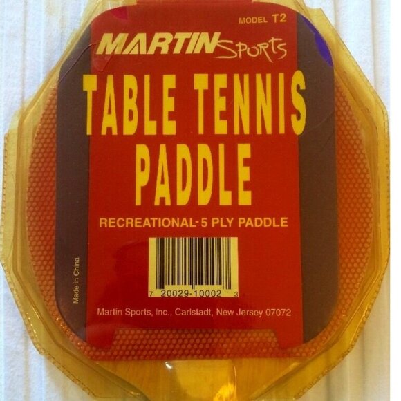 Martin Sports Table Tennis Racket Ping Pong Paddle T2 Recreational‎ 5 Ply Paddle - Picture 3 of 8